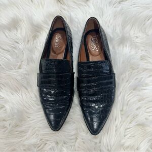 Franco Sarto Crocodile Leather Loafer Sz 6.5